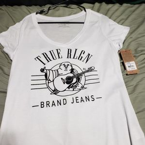 True Religion Clean Buddha V Neck Tee XL